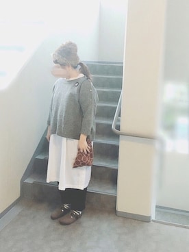 「ナチュラルスタイル」｜「アイテム（ニットキャップ/ビーニー）」を使った、ぴーたさん（レディース・155cm）の秋コーディネート