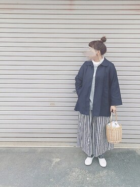 「オールドマンズテーラー」｜「アイテム（ジャケット/アウター）」を使った、ぴーたさん（レディース・155cm）の春コーディネート