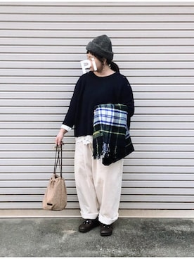 「tweedmill」｜ぴーたさん（レディース・155cm）の冬コーディネート