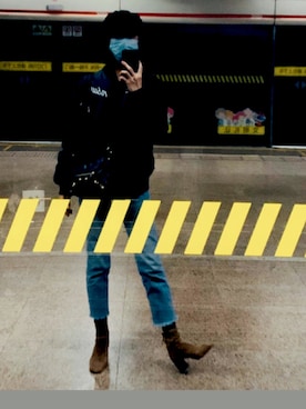 「menswear」｜「アイテム（MA-1）」を使った、cynngさん（レディース・170cm）の春コーディネート