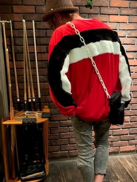 「DANKE SCHON（ダンケシェーン）のアイテム（スウェット）」を使った、shotaさん（メンズ・174cm）の秋コーディネート