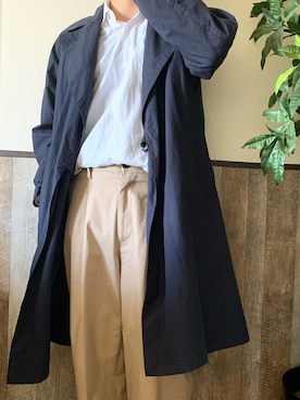 「COMOLI（コモリ）のアイテム（その他アウター）」を使った、mas711さん（メンズ・170cm）の春コーディネート