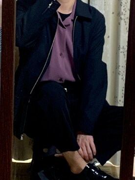 「Lui's（ルイス）のナローベルト（ベルト）」を使った、つるっぷるん@低身長に栄光あれさん（メンズ・162cm）の春コーディネート