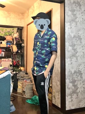 「162cm」｜「アイテム（帽子）」を使った、理久さん（メンズ・162cm）の春コーディネート