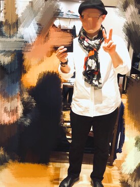 「MALAIKA（マライカ）のアイテム（アクセサリー）」を使った、鐵丸（てつまる）さん（メンズ・170cm）の春コーディネート