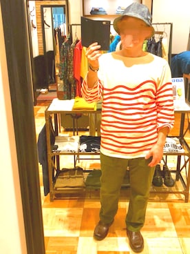 「BBCのアイテム」を使った、鐵丸（てつまる）さん（メンズ・170cm）の夏コーディネート