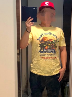 「Johnbull Private labo（ジョンブルプライベートラボ）のアイテム（キャップ）」を使った、鐵丸（てつまる）さん（メンズ・170cm）の秋コーディネート