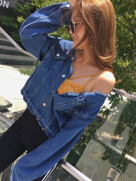 「ENVYM（アンビー）のアイテム（トップス）」を使った、ENVYM_RANAさん（レディース・164cm）の夏コーディネート