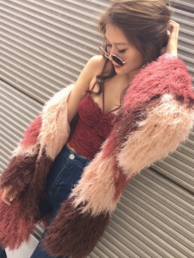 「フェザー」｜「アイテム（キャミソール）」を使った、ENVYM_RANAさん（レディース・164cm）の夏コーディネート