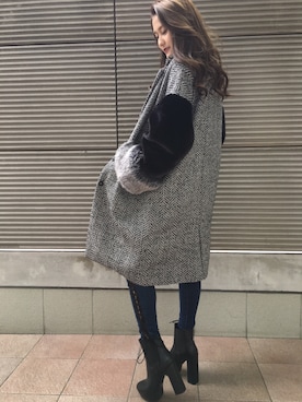 「アイテム（その他アウター、その他）」を使った、ENVYM_RANAさん（レディース・164cm）の秋コーディネート