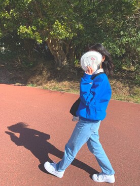 「KIRSH（キルシー）のアイテム（スウェット）」を使った、なべ。さん（レディース・157cm）の冬コーディネート