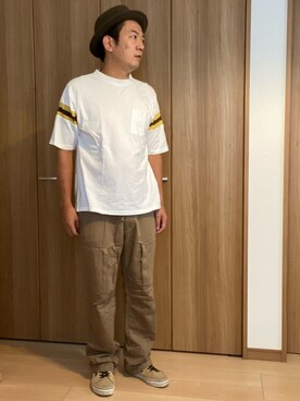 「100percent（ヒャクパーセント）のアイテム」を使った、k@keさん（メンズ・176cm）の夏コーディネート