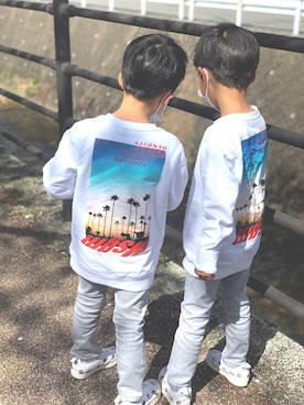 「MSGM KIDS（エムエスジーエムキッズ）のアイテム」を使った、rstwinsさん（キッズ・110cm）の春コーディネート