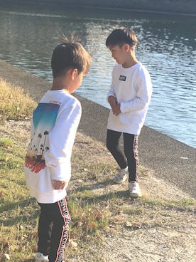 「MSGM KIDS（エムエスジーエムキッズ）のアイテム」を使った、rstwinsさん（キッズ・110cm）の春コーディネート