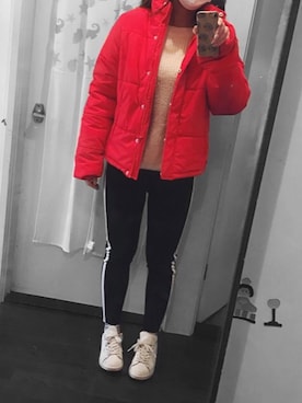 「FOREVER 21（フォーエバー トゥエンティーワン）のアイテム（ダウンジャケット/コート）」を使った、Nutyさん（レディース・157cm）の冬コーディネート