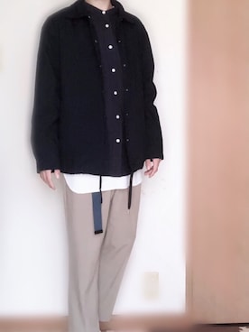 「EMMA  CLOTHES」｜「アイテム（ナイロンジャケット）」を使った、shinさん（メンズ・168cm）の秋コーディネート