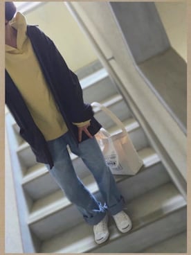 「ジャックパーセル」｜「アイテム（ブルゾン）」を使った、あやたさん（レディース・152cm）の春コーディネート