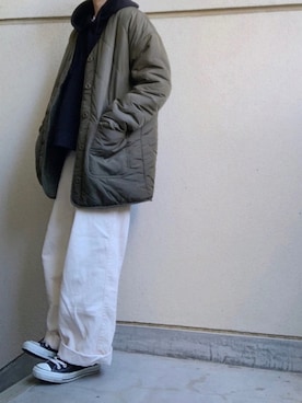 「キルティングコート」｜あやたさん（レディース・152cm）の秋コーディネート