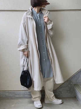 「ジャックパーセル」｜「アイテム（ブルゾン）」を使った、あやたさん（レディース・152cm）の春コーディネート