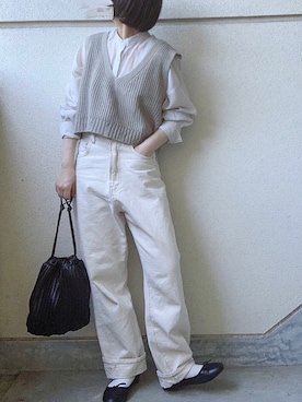 「DHOLIC（ディーホリック）のアイテム（トップス）」を使った、あやたさん（レディース・152cm）の夏コーディネート