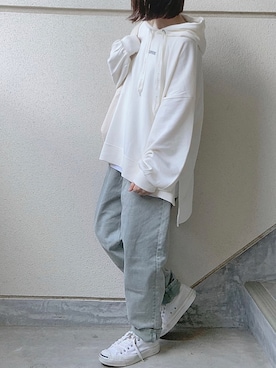 「ZOZOでしか買えない」｜「アイテム（スニーカー）」を使った、あやたさん（レディース・152cm）の夏コーディネート
