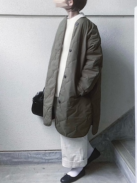 「SVEC（シュベック）のアイテム」を使った、あやたさん（レディース・152cm）の秋コーディネート