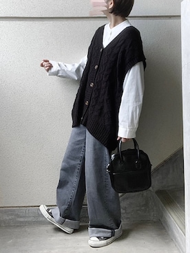 あやたさん（レディース・152cm）の冬コーディネート