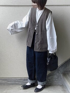 あやたさん（レディース・152cm）の冬コーディネート