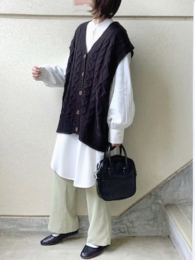 あやたさん（レディース・152cm）の冬コーディネート