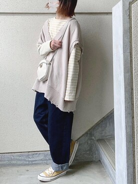 「FORK&SPOON」｜あやたさん（レディース・152cm）の春コーディネート