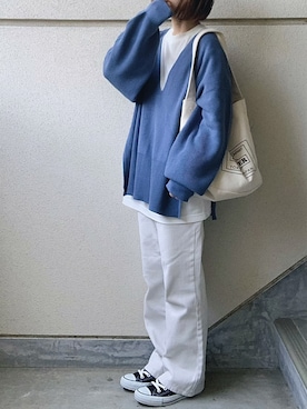 Vネック の人気ファッションコーディネート Wear