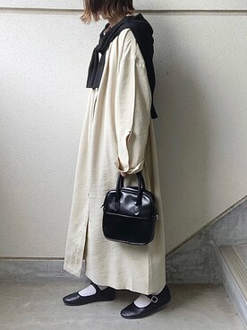 「crie conforto」｜「アイテム（ワンピース/ドレス）」を使った、あやたさん（レディース・152cm）の春コーディネート
