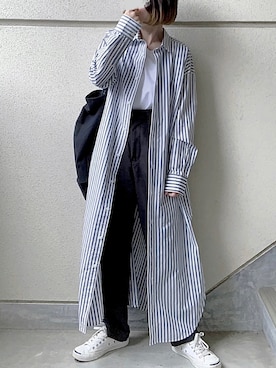 「Lee（リー）のアイテム（その他パンツ）」を使った、あやたさん（レディース・152cm）の春コーディネート