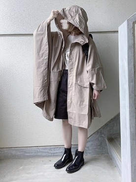 「ショーツ」｜「アイテム（その他アウター）」を使った、あやたさん（レディース・152cm）の春コーディネート
