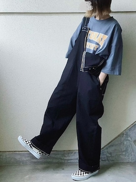 「LEE」｜「アイテム（スリッポン）」を使った、あやたさん（レディース・152cm）の春コーディネート