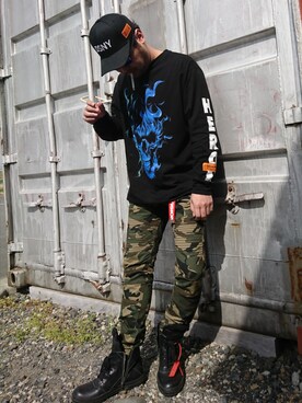 あきーむさん（メンズ・175cm）の春コーディネート