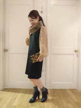 「ラメ」｜「アイテム（財布/小物）」を使った、naoooooooooomiさん（レディース・154cm）の冬コーディネート
