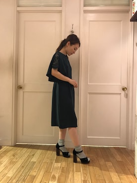 「Banner Barrett（バナーバレット）のアイテム（ワンピース/ドレス）」を使った、naoooooooooomiさん（レディース・154cm）の春コーディネート