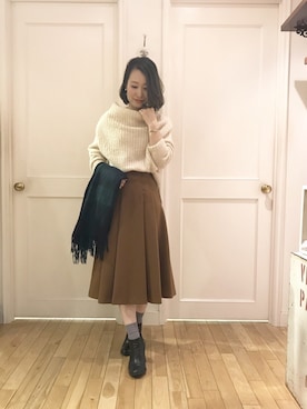 「Banner Barrett（バナーバレット）のアイテム」を使った、naoooooooooomiさん（レディース・154cm）の冬コーディネート