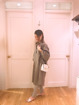 「アイテム（レギンス/スパッツ）」を使った、naoooooooooomiさん（レディース・154cm）の春コーディネート