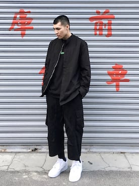 「repos（ルポ）のアイテム（パンツ）」を使った、wadeさん（メンズ・175cm）の春コーディネート
