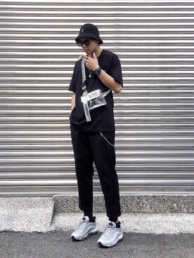「repos（ルポ）のアイテム（パンツ）」を使った、wadeさん（メンズ・175cm）の春コーディネート