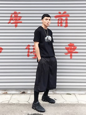 「repos（ルポ）のアイテム（パンツ）」を使った、wadeさん（メンズ・175cm）の夏コーディネート