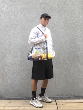「Recovery（リカバリー）のアイテム（帽子）」を使った、wadeさん（メンズ・175cm）の夏コーディネート