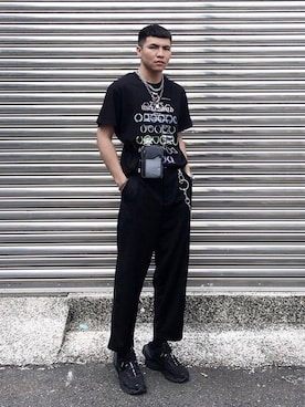 「repos（ルポ）のアイテム（パンツ）」を使った、wadeさん（メンズ・175cm）の夏コーディネート