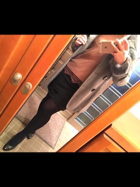 「SPIRALGIRL（スパイラルガール）のアイテム（その他アウター）」を使った、Miiさん（レディース・159cm）の冬コーディネート
