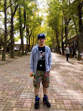 「Quiksilver（クイックシルバー）のアイテム（ジャケット/アウター）」を使った、James Huさん（メンズ・170cm）の秋コーディネート