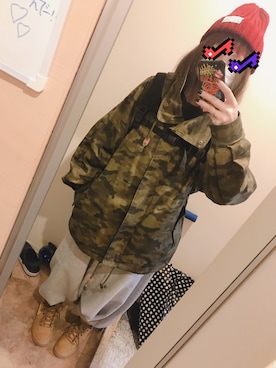 「n'OrLABEL（ノアールレーベル）のアイテム（ブルゾン）」を使った、あるてまさん（レディース・158cm）の冬コーディネート