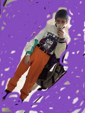 「Champion（チャンピオン）のアイテム（ジャージ）」を使った、脊酔さん（メンズ・165cm）の秋コーディネート