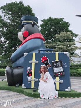 「白いワンピース」｜基拉拉さん（レディース・163cm）の夏コーディネート